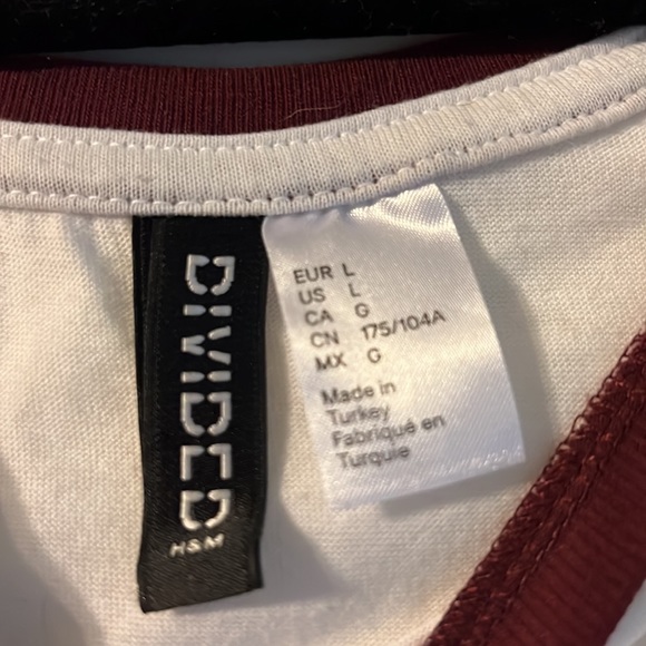 H&M Long Sleeve Baseball Tee - Picture 2 of 3